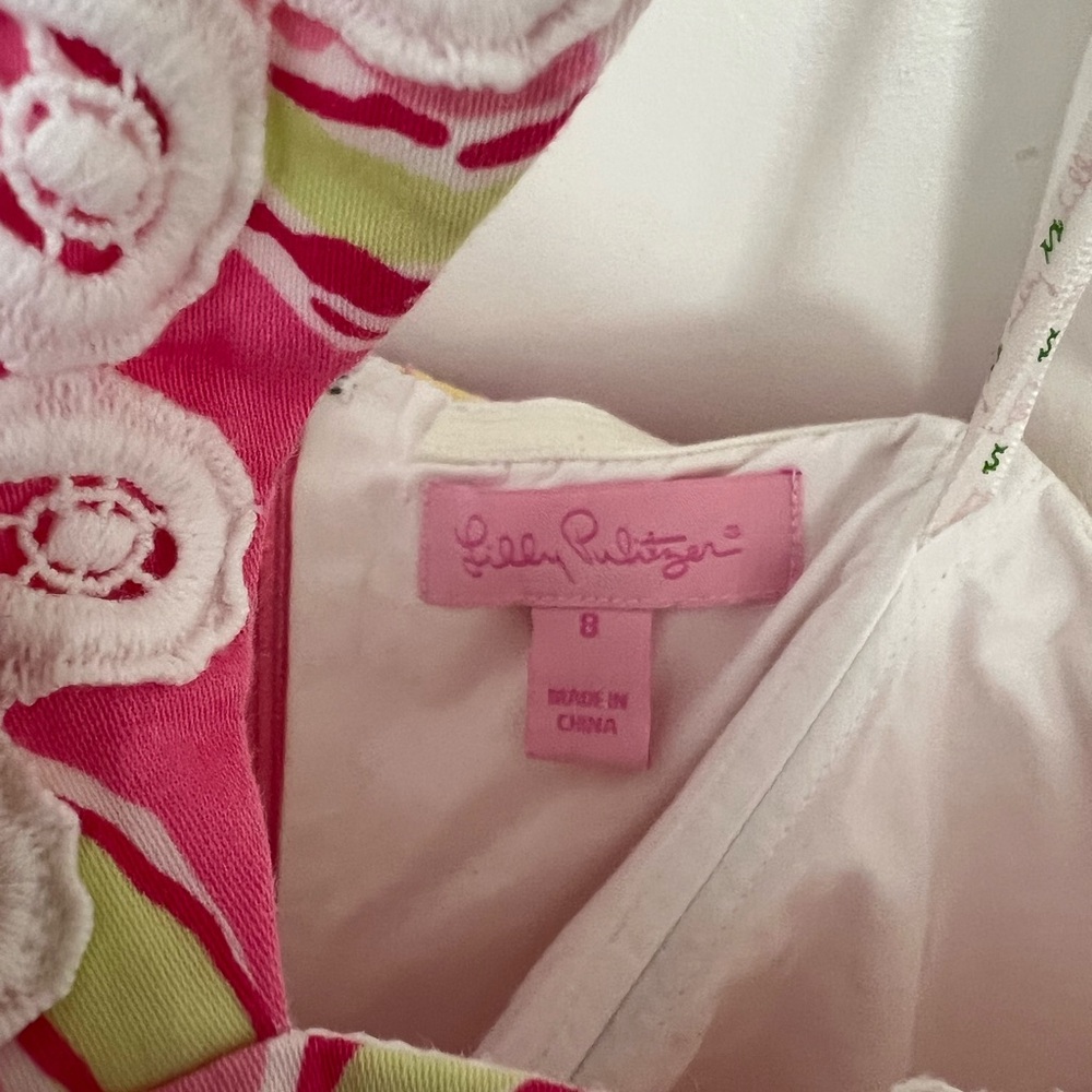 Lilly Pulitzer Isabel Hottie Pink Day Halter Floral Dress - Picture 4 of 8